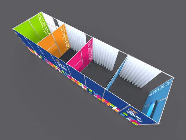 Vaccination Rooms with Graphics