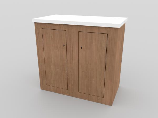 LT-116 Trade Show Pedestal -- Back View